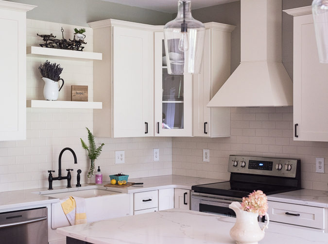 DIY Farmhouse Kitchen. Before & After photos