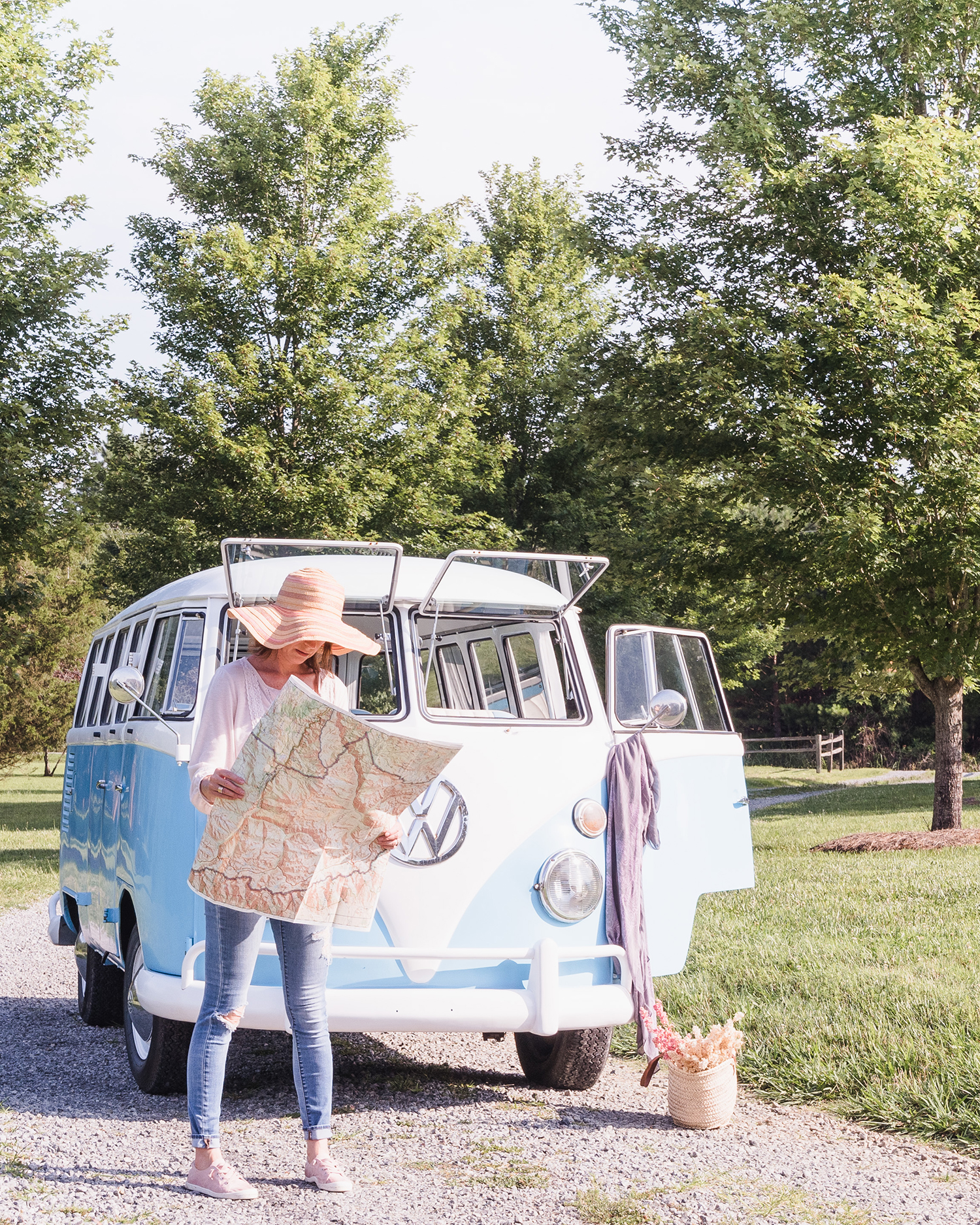 Creative Self Portrait | Vintage Blue VW