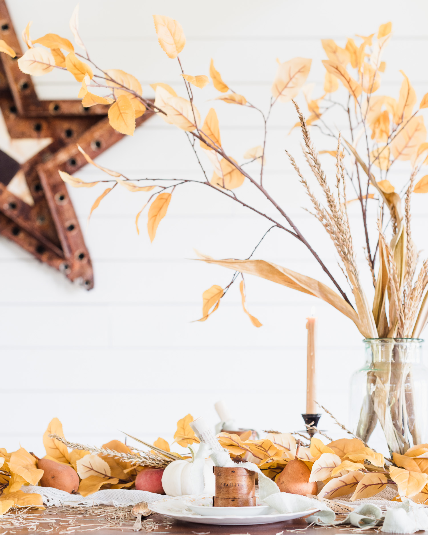 Fall Tablescape | Rustic Fall Porch