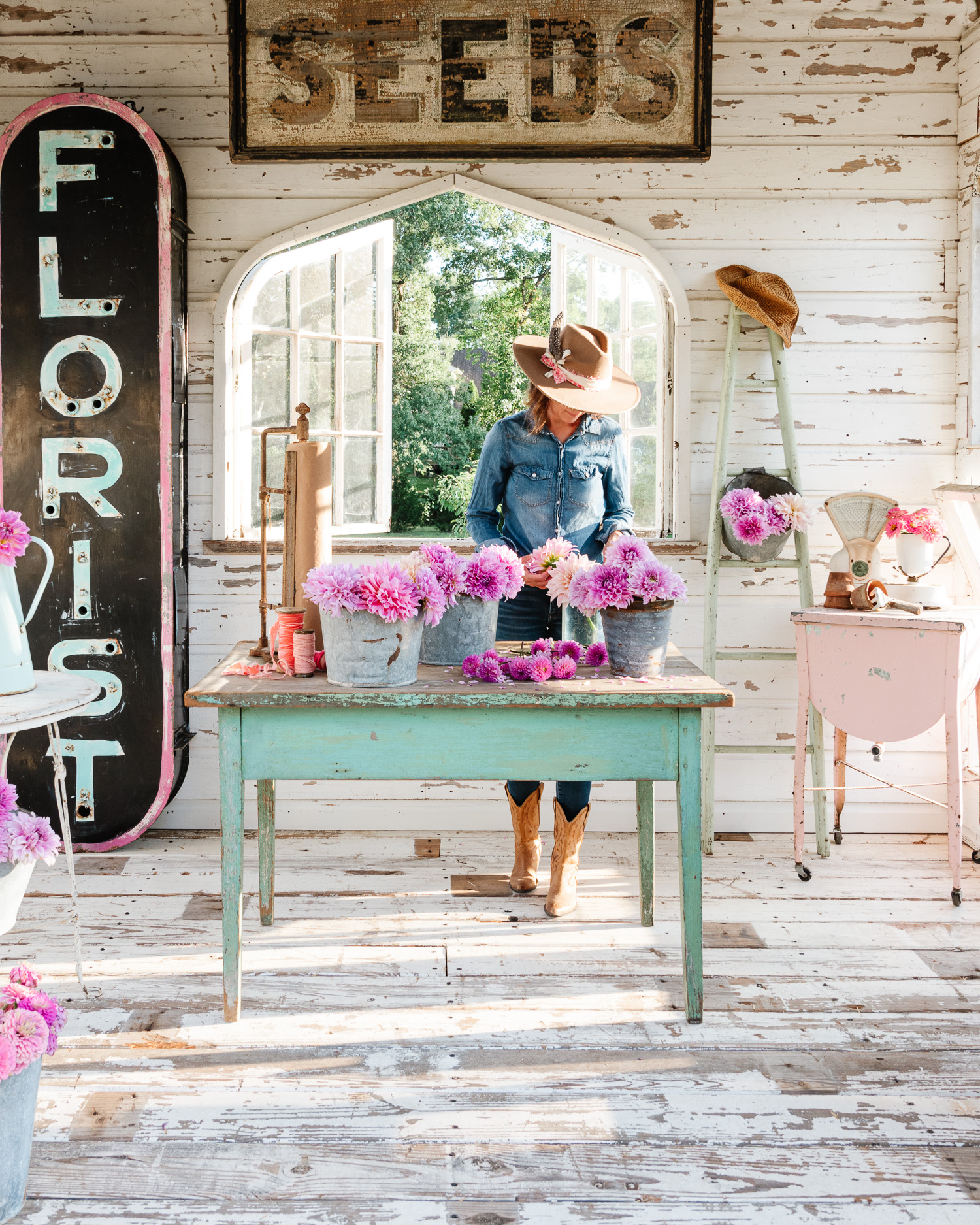 Antique Florist Sign | How To Take Better Photos